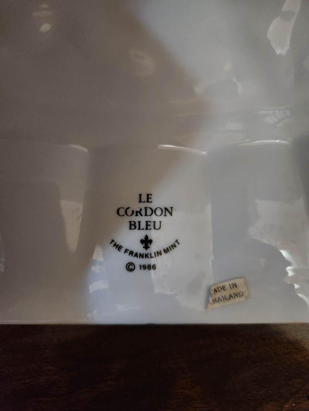 1986 The Franklin Mint Le Cordon Bleu Porcelain Jelly Mold "Fish" - Picture 8 of 8